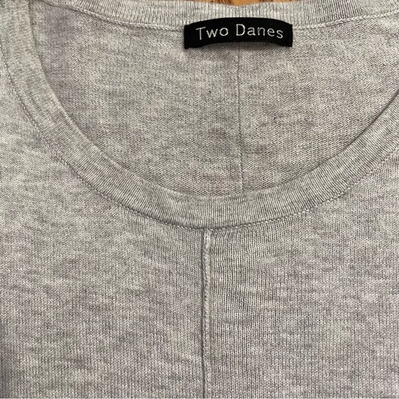 TwoâDanes OversizedâBlk/Gry/MustardâSweaterâSz-S/M - Picture 2 of 4